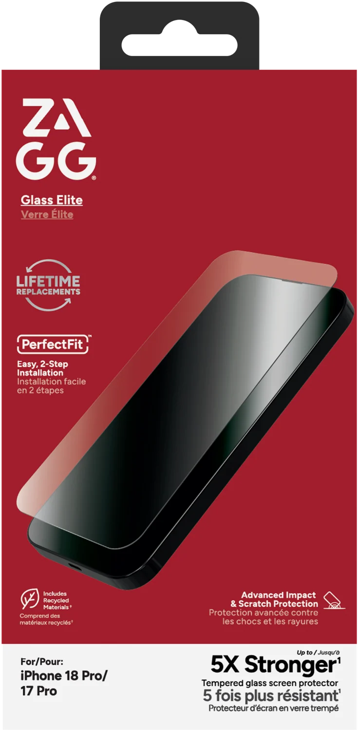 ZAGG Invisibleshield Glass Elite Screen Protector iPhone 18 Pro