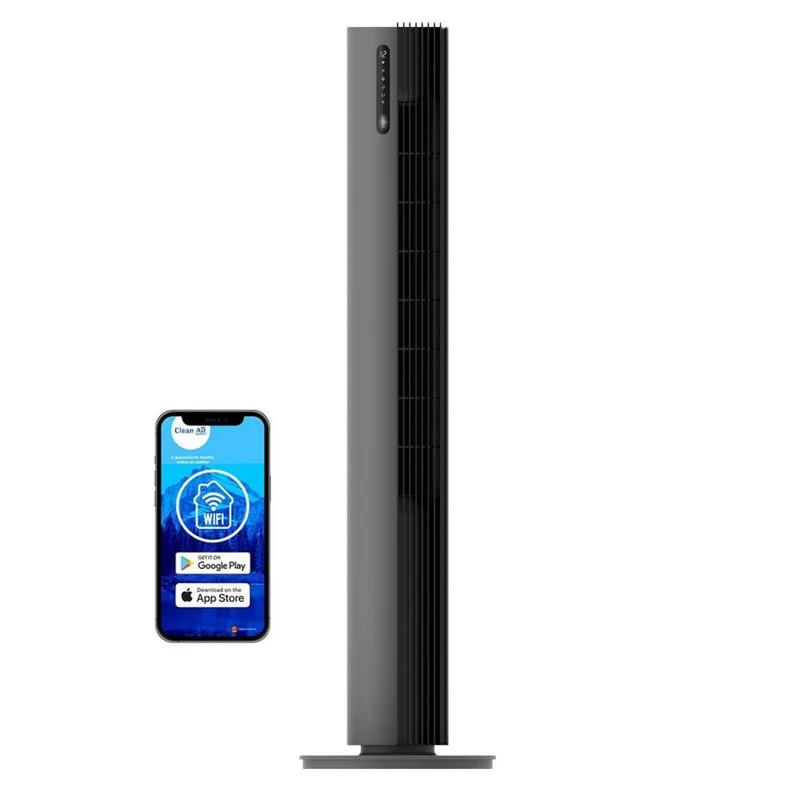 Clean Air Optima CA-407G smart luxe torenventilator (grijs/zwart)