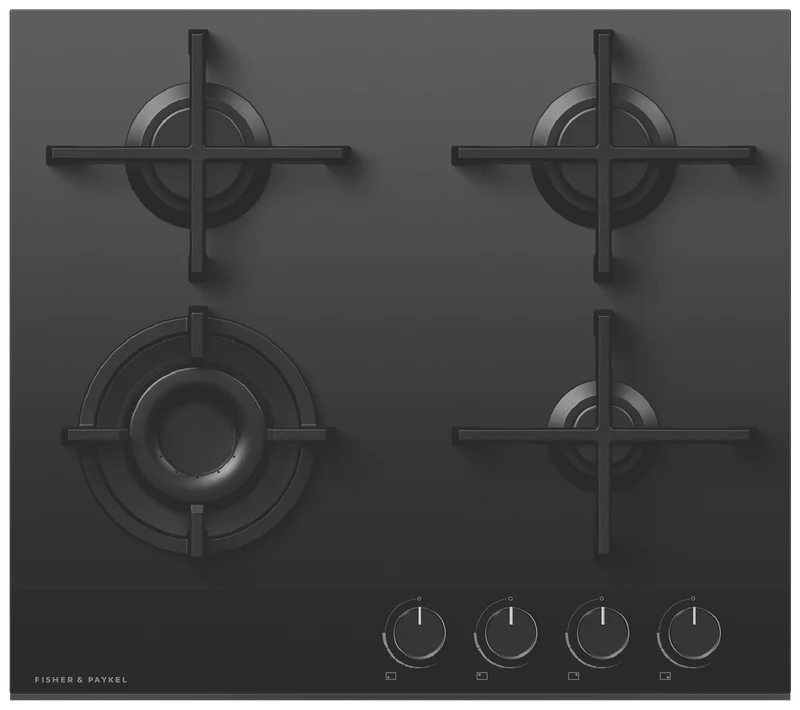 Fisher & Paykel 60cm Series 9 4 Burner Gas Cooktop, Natural Gas