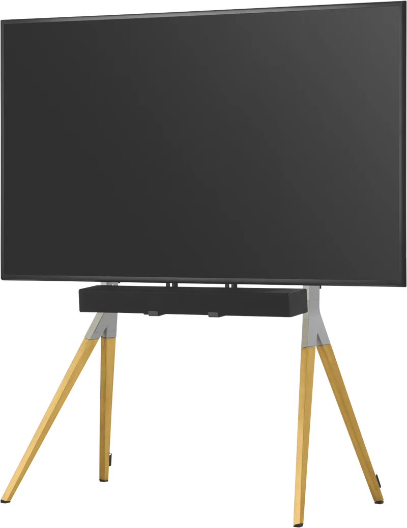 One For All Falcon TV stand - Oak/Silver