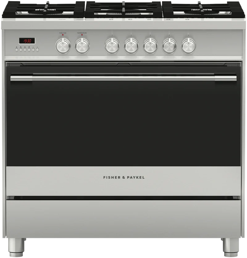 Fisher & Paykel 90cm Series 5 Classic 5 Burner Dual Fuel Cooker
