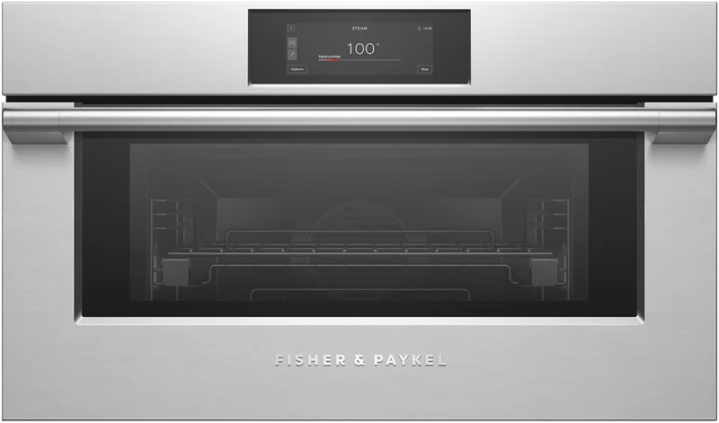 Fisher & Paykel Series 9 Professional Compact 76cm Combination Steam Oven, Stainless Steel