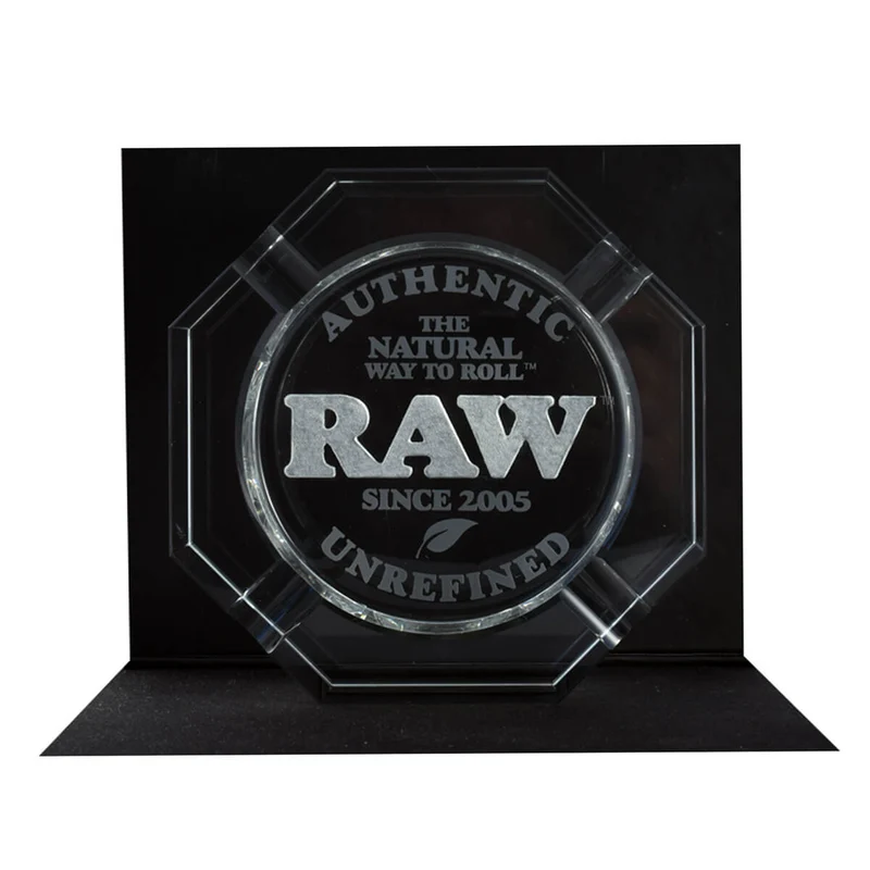RAW loodvrije kristallen glazen asbak + geschenkdoos