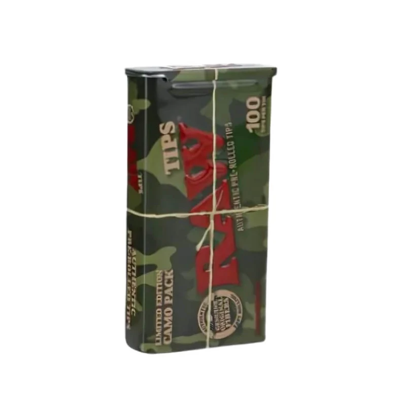 RAW Camo 100 voorgedraaide tips Limited Edition (6 blikken/display)