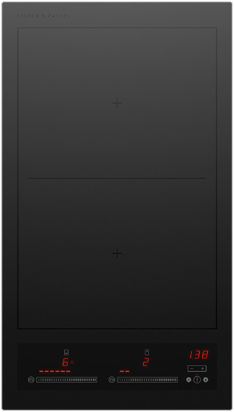 Fisher & Paykel Series 7 30cm 2 Zone Induction Cooktop, Black Glass