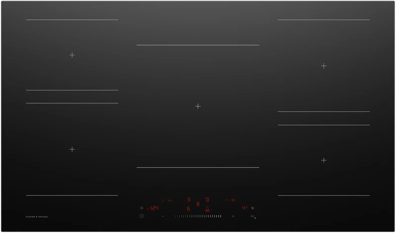 Fisher & Paykel Series 5 90cm 5 Zone Induction Cooktop Low Current, Black Glass
