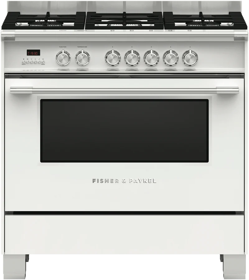 Fisher & Paykel 90cm Series 7 Classic 5 Burner Dual Fuel Cooker