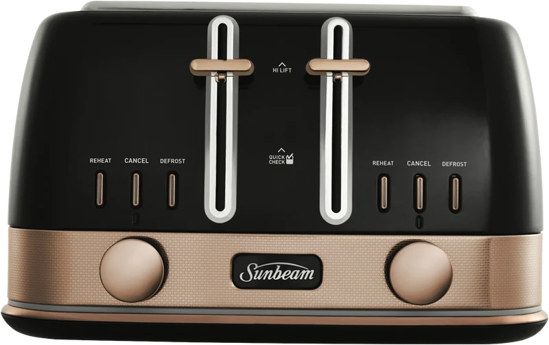 Sunbeam 4 Slice New York Toaster Black/Bronze