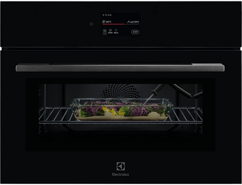 Electrolux 45cm Compact Combi Microwave Oven, Black - 800 Series