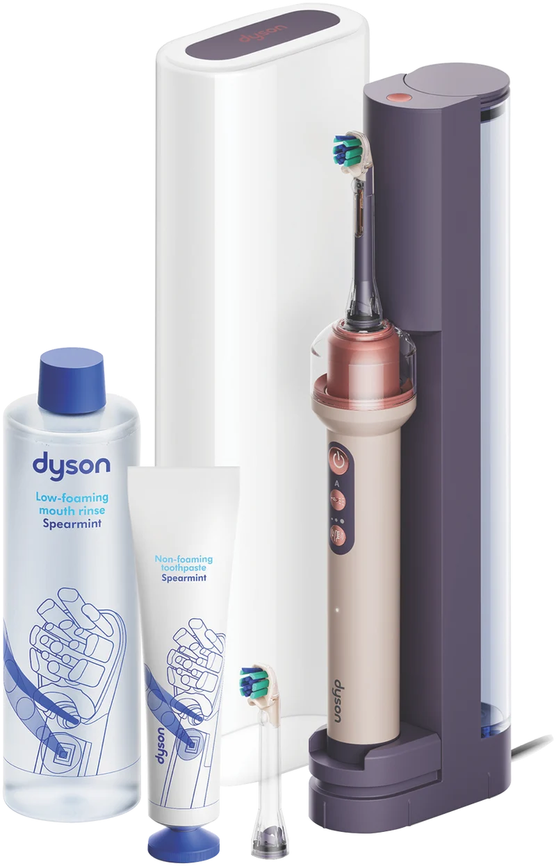 Dyson CameraJet Electric Toothbrush with Flosser and Starter Kit Ceramic Pink