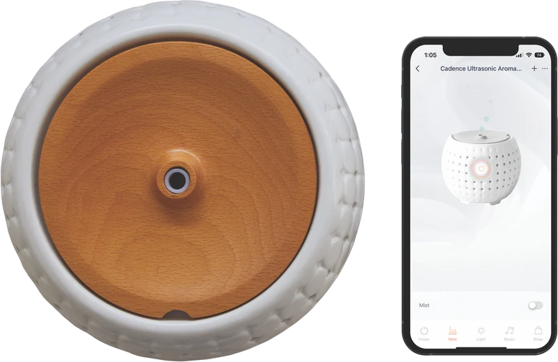Ellia Cadence Ultrasonic WiFi Diffuser White