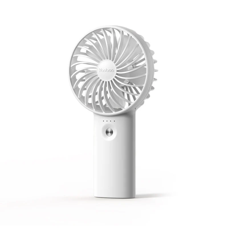 Yoobao F3 Rechargeable Mini Fan with Powerbank 6000mAh (White)