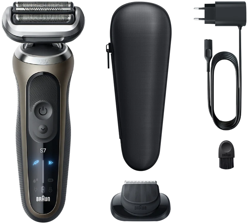 Braun Series 7 Wet and Dry Electric Shaver Gold