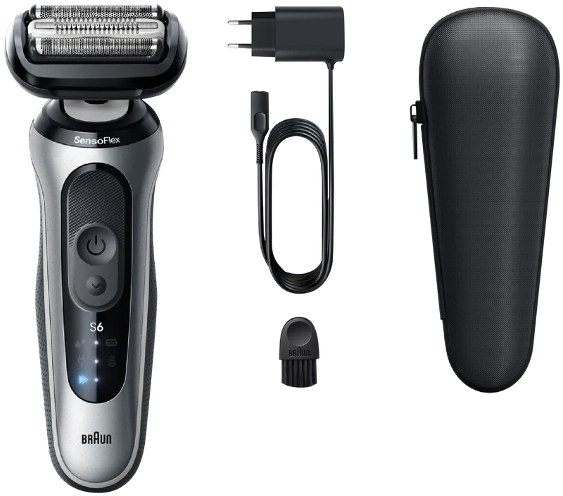 Braun Series 6 Wet and Dry Electric Shaver Silver
