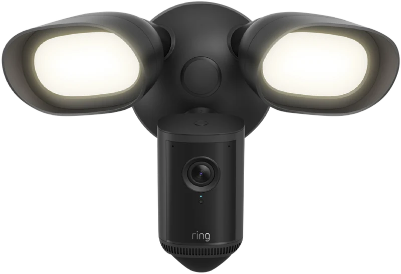 Ring Floodlight Camera 4K Pro - Wired Security Camera - Black