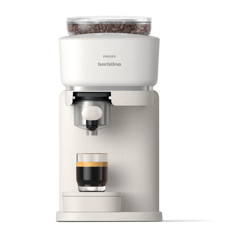 Philips Baristina Compact Bean-to-Cup Espresso Coffee Machine (Cloud White)