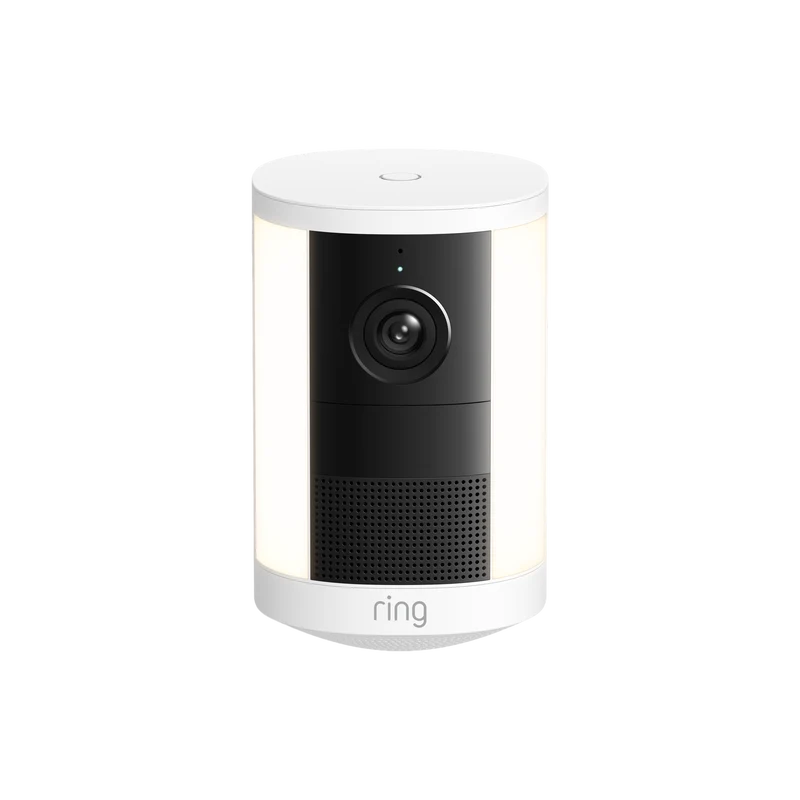Ring Spotlight Camera 2K - Battery Security Camera - White