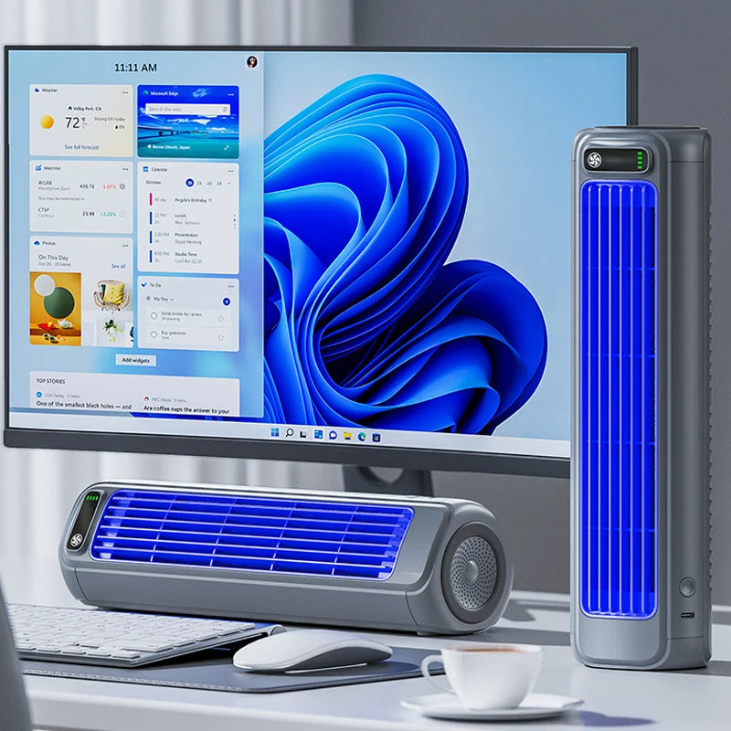 Draagbare airconditioner – draadloos oplaadbaar voor koeling