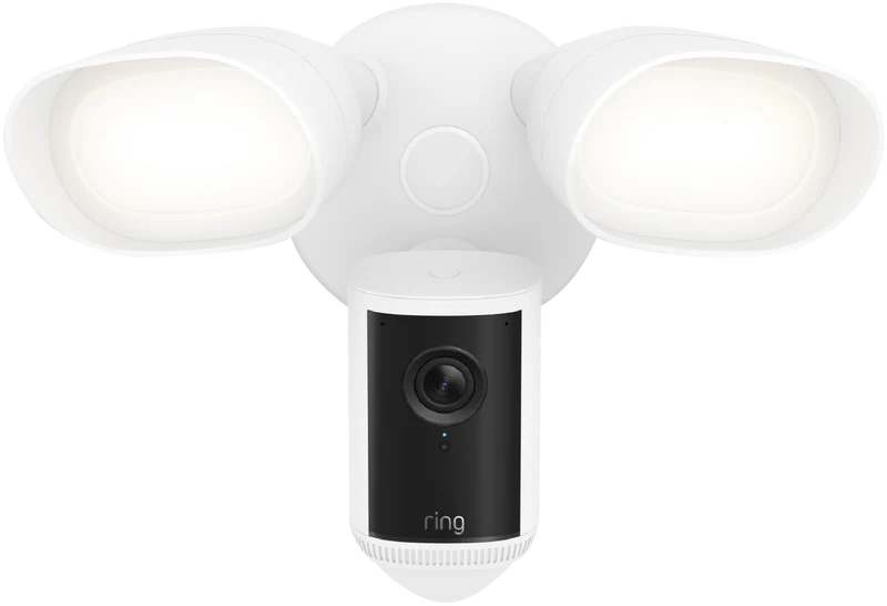 Ring Floodlight Camera 4K Pro - Wired Security Camera - White