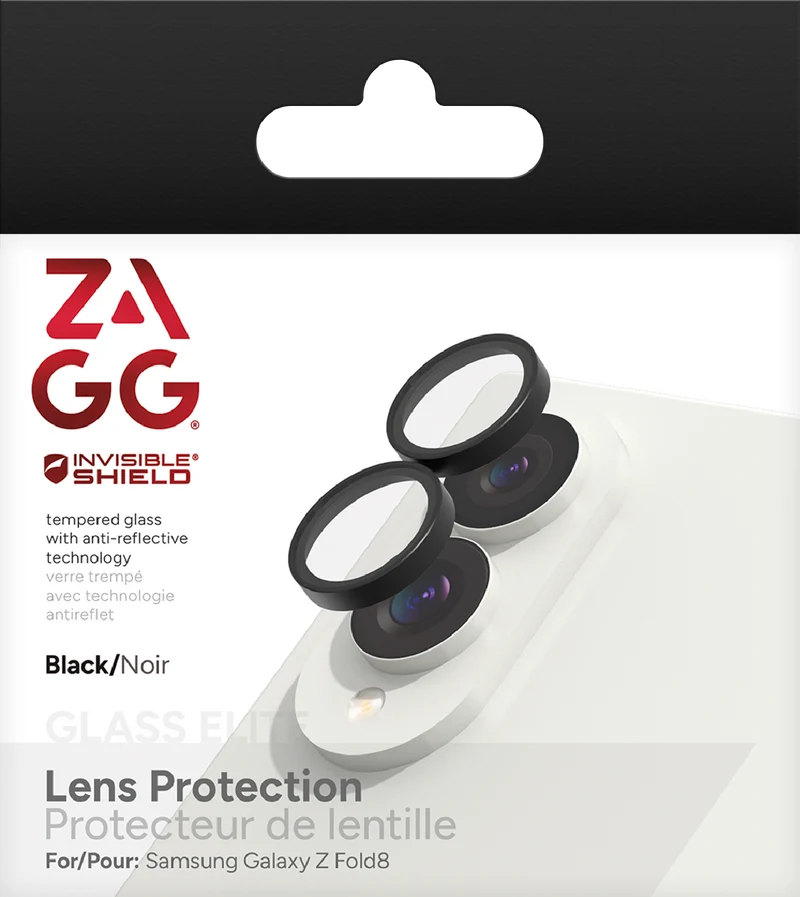 ZAGG Galaxy Z Fold8 Glass Camera Protector Black