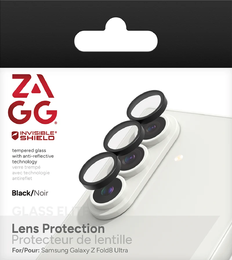 ZAGG Galaxy Z Fold8 Ultra Glass Camera Protector Black