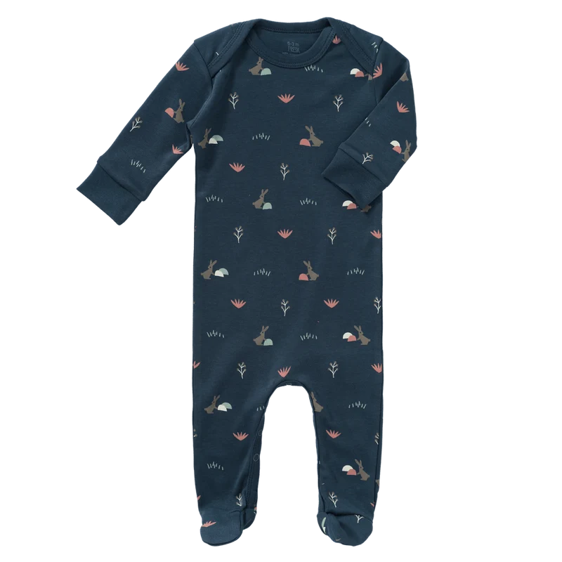 Fresk Baby Pyjama Rabbit Met Voeten Mood Indigo