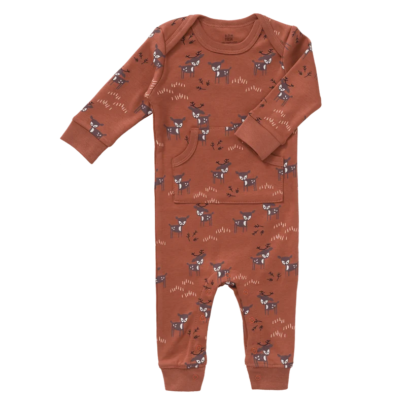 Fresk Baby Pyjama Deer Amber Brown