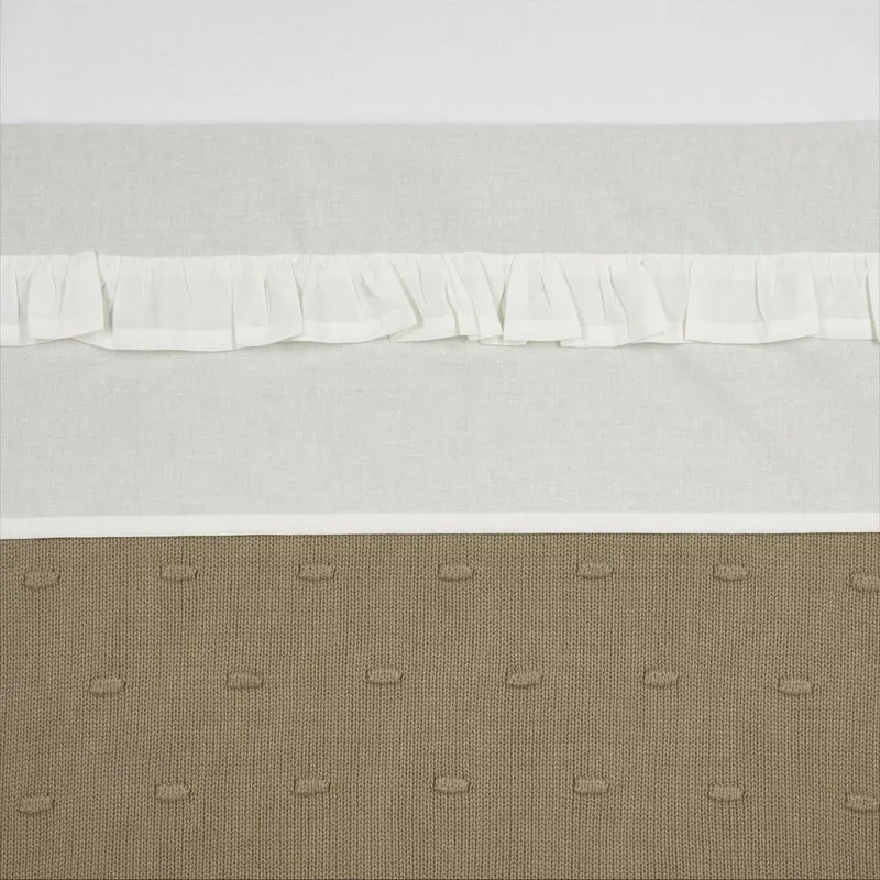 Meyco Wieglaken Ruffle Offwhite
