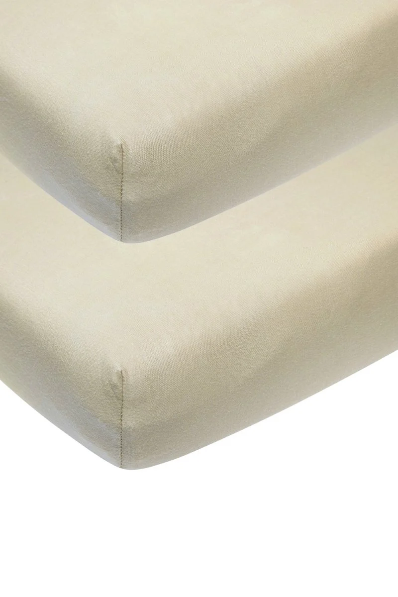Meyco Hoeslaken Jersey 2St 50X90 Sand