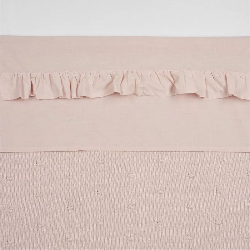 Meyco Wieglaken Ruffle Soft Pink
