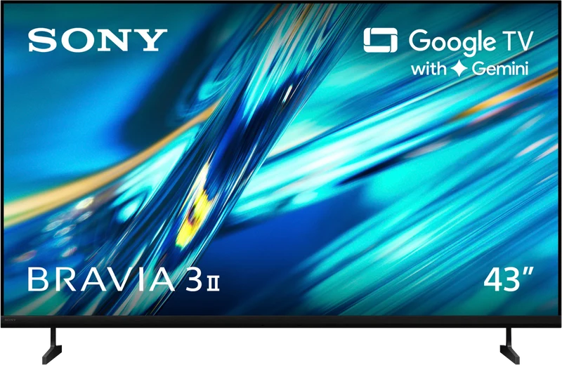Sony 43" BRAVIA 3 II 4K HDR AI Google TV with Gemini 2026