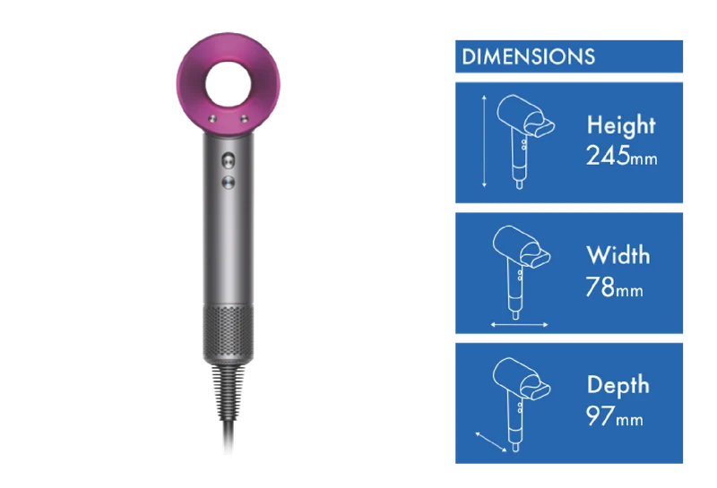 Dyson Supersonic Hair Dryer Iron/Fuchsia