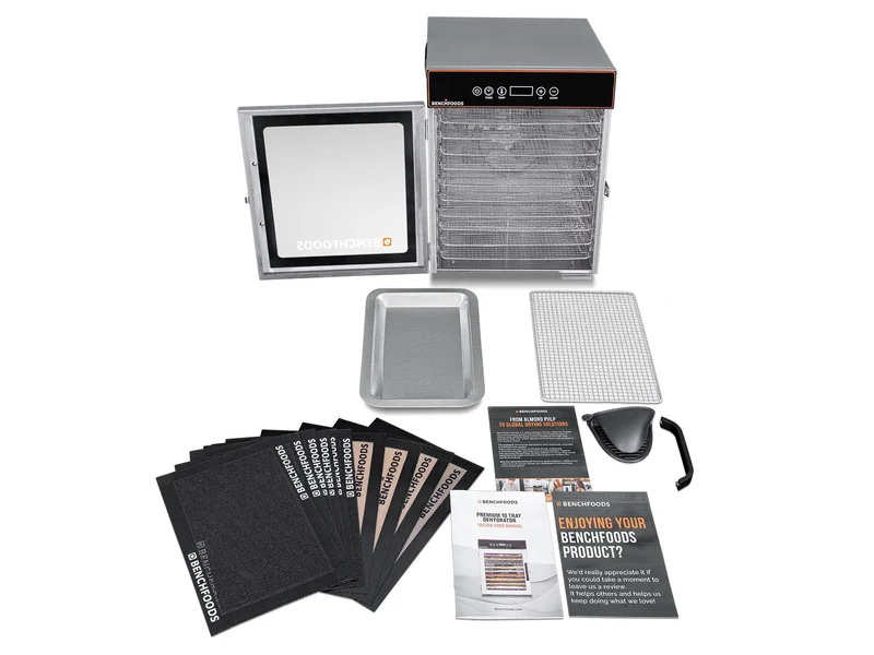 Benchfoods Electric Food Dehydrator 10 Tray - Cube (199hrs)