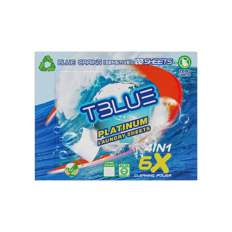 TBLUE Laundry detergent Sheet Blue Caring (100 Loads)