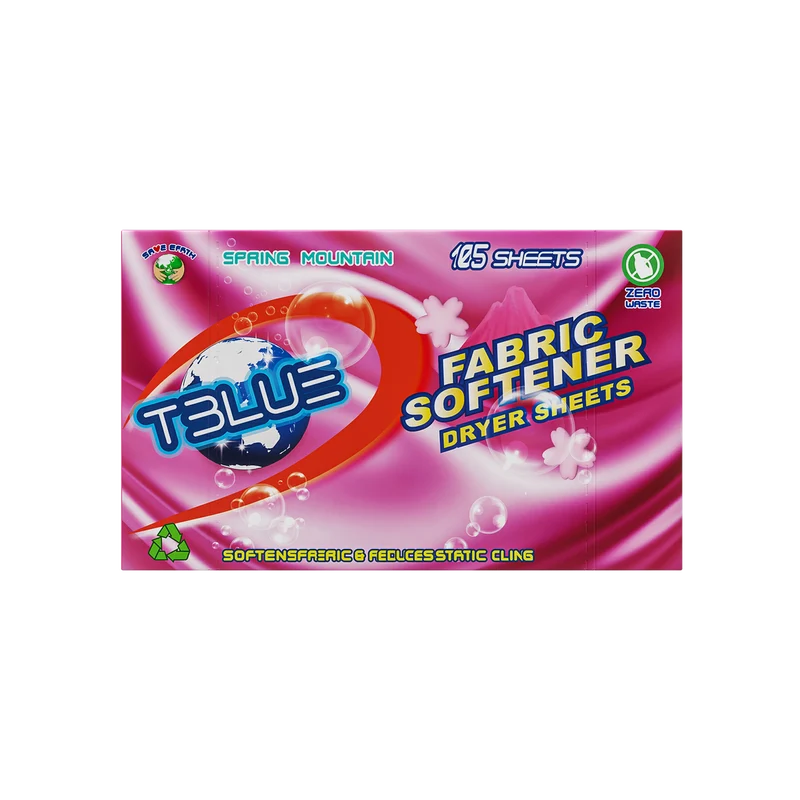 TBLUE Fabric Softener Dryer Sheet Spring Mountain (105 Sheets)