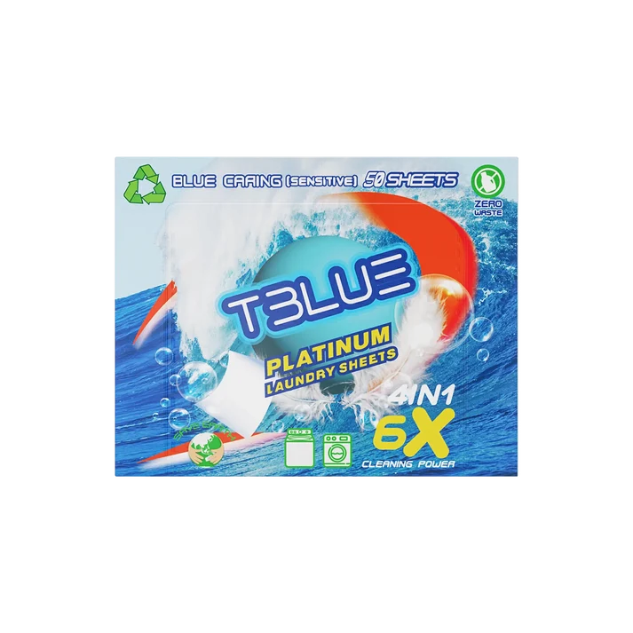 TBLUE Laundry detergent Sheet Blue Caring (50 Loads)