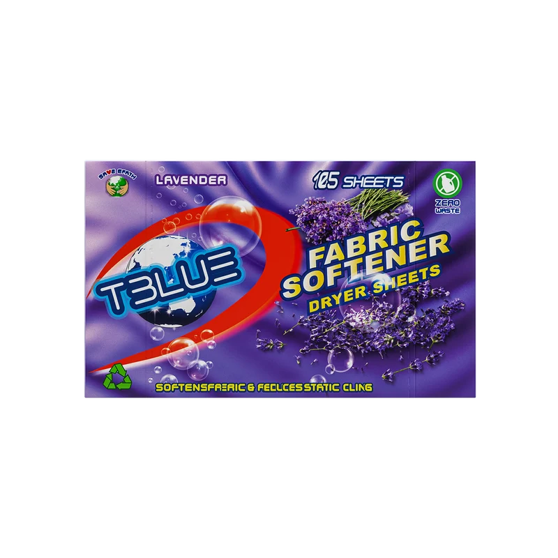 TBLUE Fabric Softener Dryer Sheet Lavender (105 Sheets)