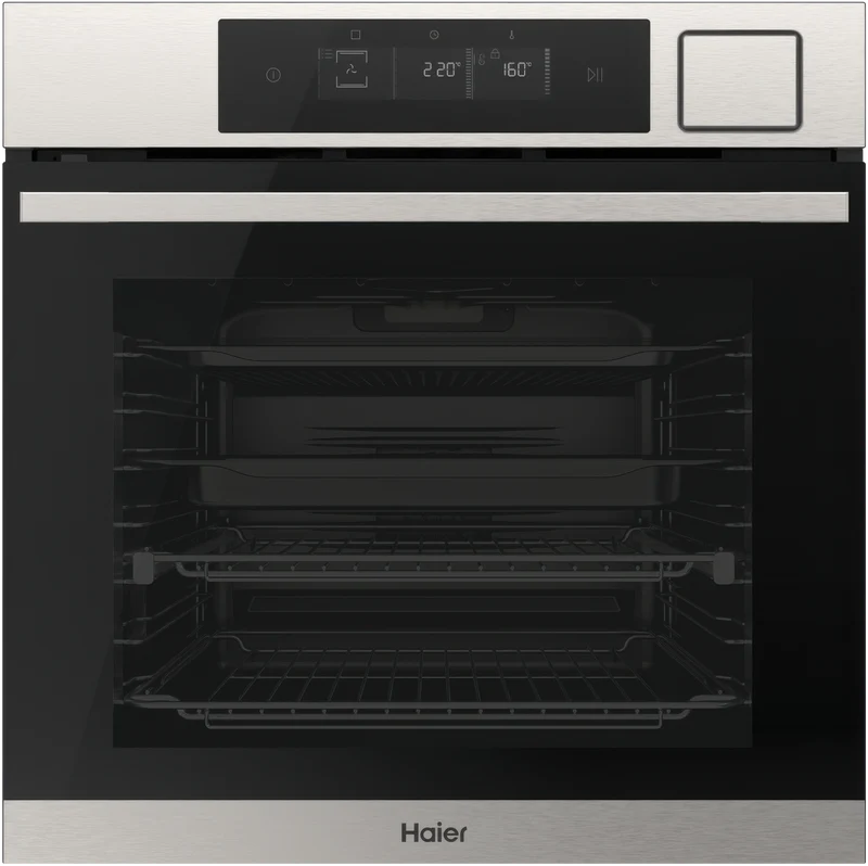 Haier 600 Series 60cm Pyrolytic Oven, 16 Functions, Air Fry, Steam Assist Plus, Stainless Steel