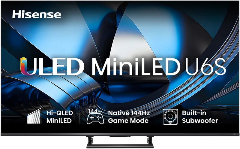 Hisense 55" U6SAU 4K ULED MiniLED Hi-QLED 144Hz Smart AI TV 2026