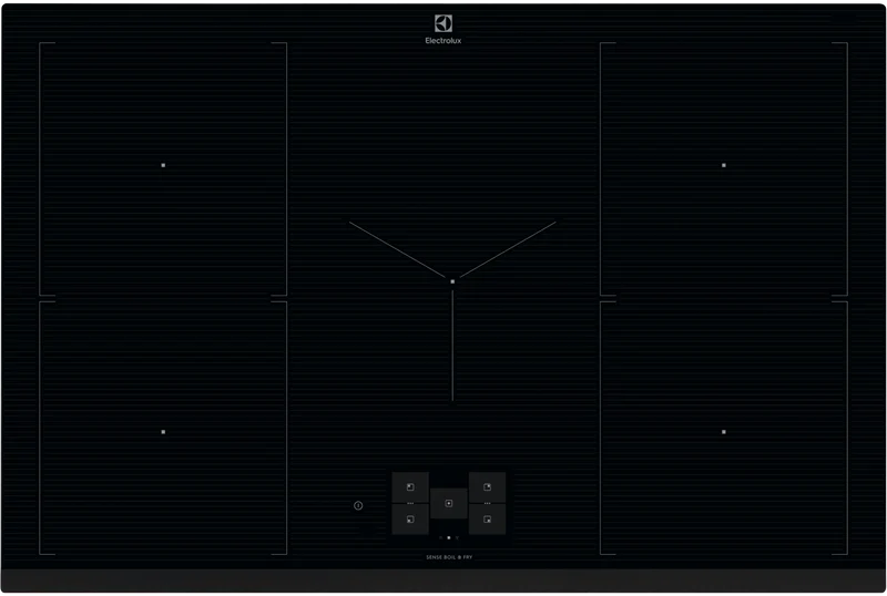 Electrolux 80cm 5 Zone Induction Cooktop with Wi-Fi, Black - 800 Series