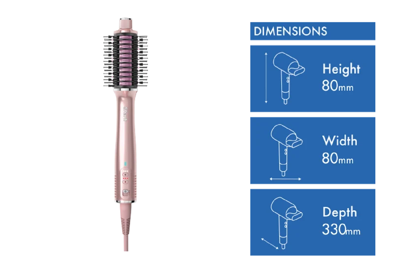 Shark Glossi 2-in-1 Hot Tool and Air Glosser Peony Pink