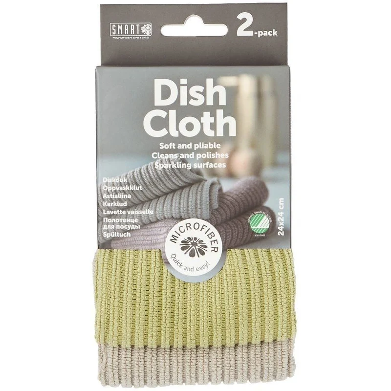 Smart Microfiber System Microvezel Vaatdoek Groen 2 stuks