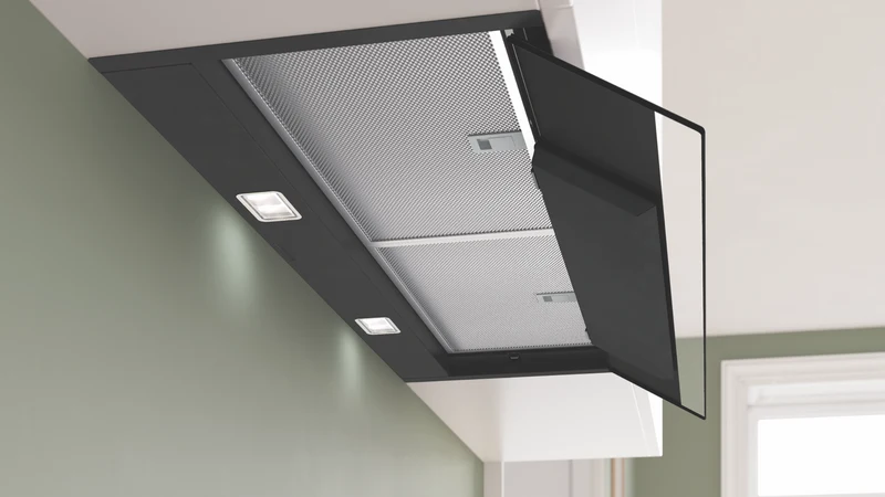 Bosch Series 8 90cm Integrated Rangehood, Matt Black