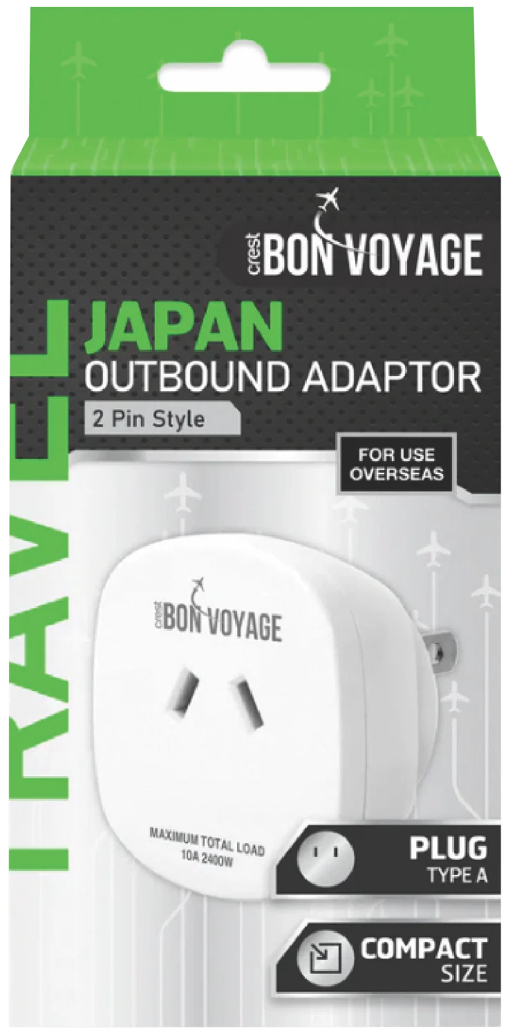 Bon Voyage Travel Adaptor Australia to Japan