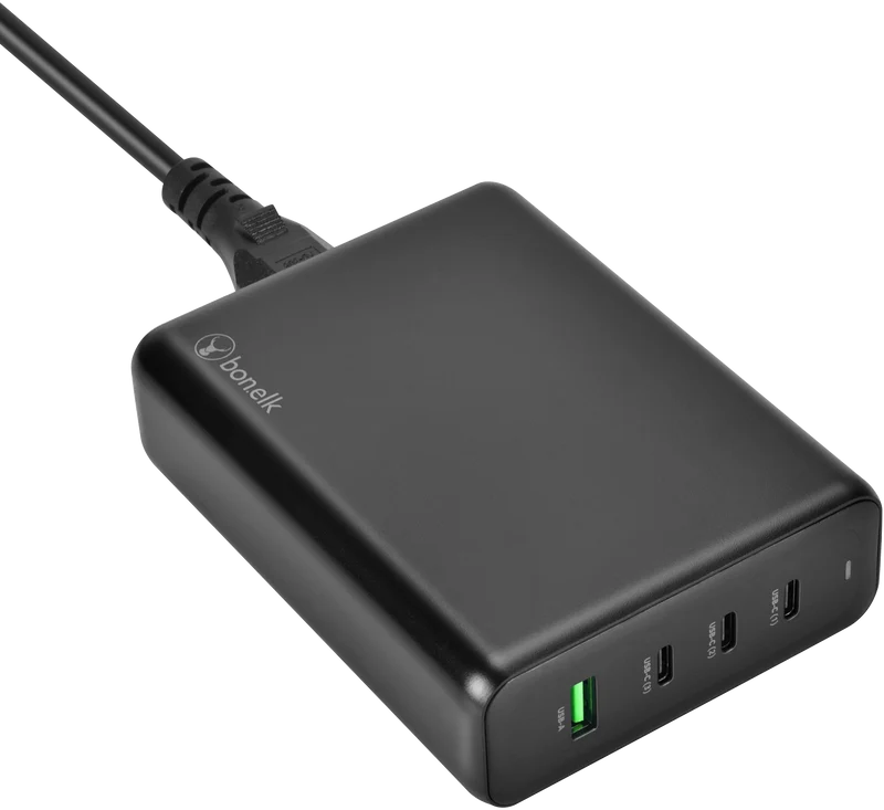Bonelk 240W PD GaN Multi-Port Desktop Charger (Black)