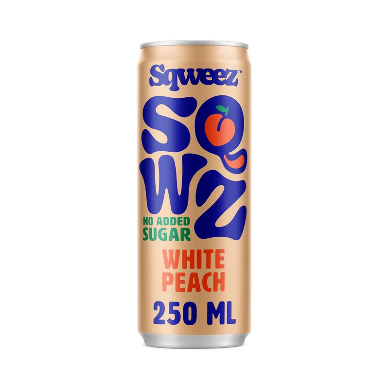SQWZ Biologische Frisdrank White Peach 250 ml
