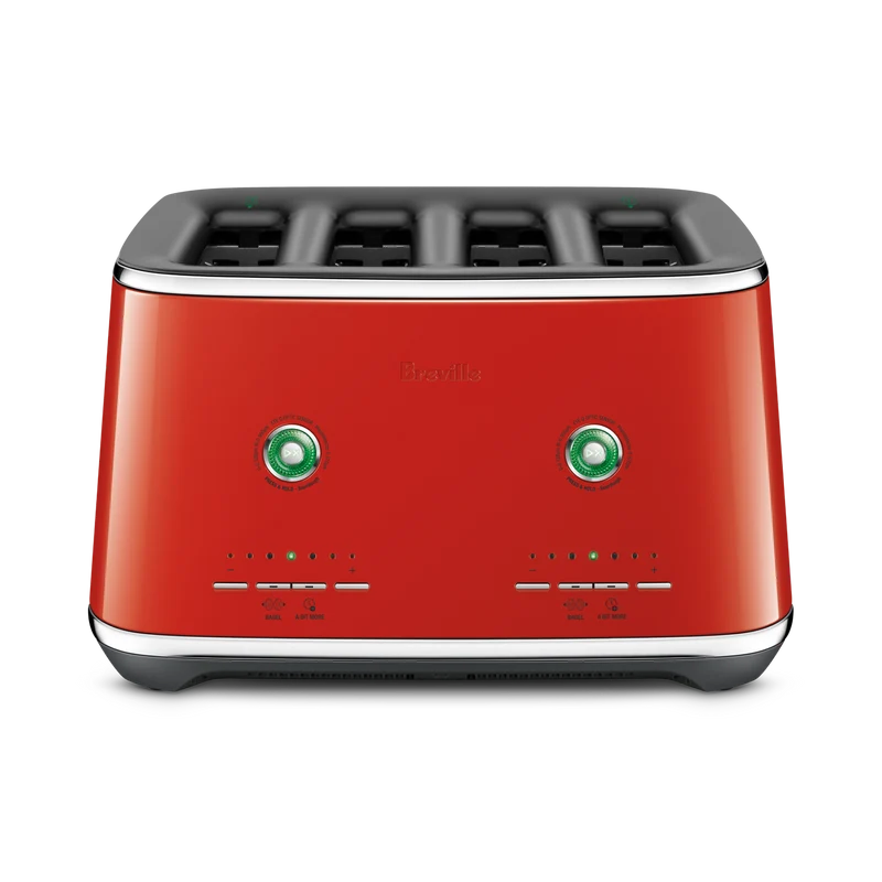 Breville The Eye Q 870 Auto 4 Slice Toaster Pomodoro Rosso