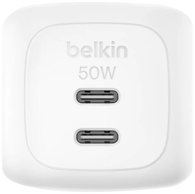 Belkin BoostCharge Pro Dual GaN 50W Wall Charger White