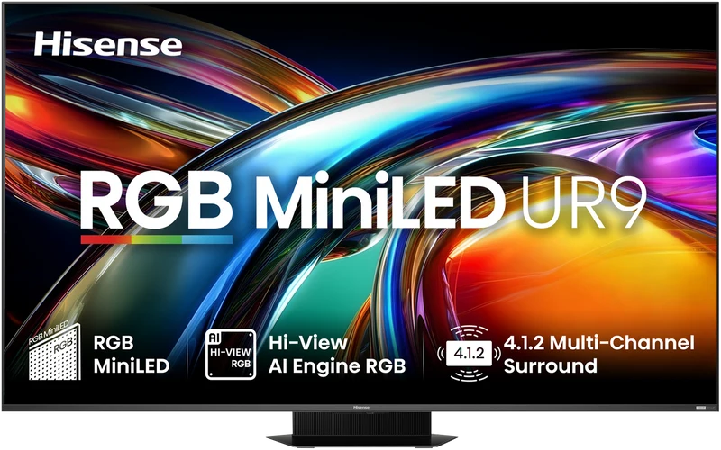 Hisense 85" UR9SAU RGB 4K MiniLED 180Hz TV 2026