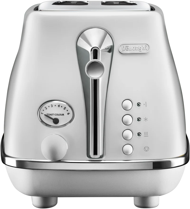 DeLonghi Icona Capitals 2 Slice Toaster Helsinki White